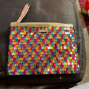 Tarte multicolor makeup pouch/clutch
